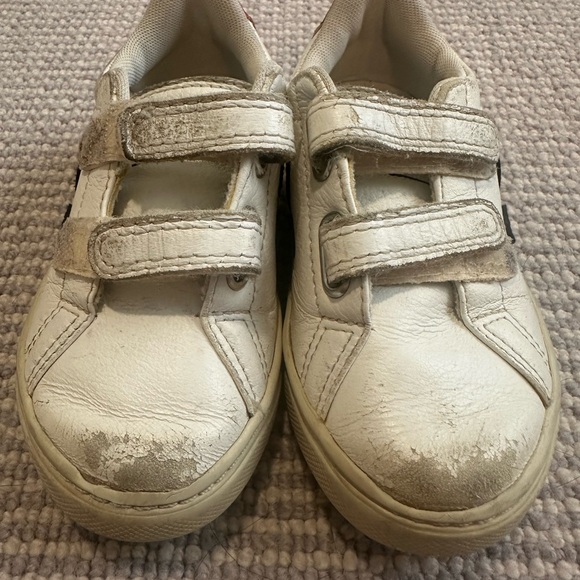 Veja Kids White and Navy Sneaker - Picture 3 of 4